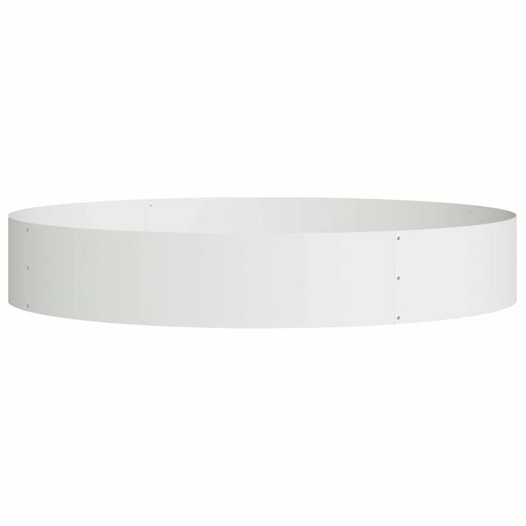 Vidaxx Pflanzring weiß 120 x 120 x 20 cm kaltgewalzter Stahl