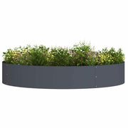 Vidaxxl Pflanzring 5 Stk. Anthrazit 120 x 120 x 20 cm kaltgewalzter Stahl - afbeelding 3