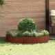 Vidaxl Pflanzenring braun 120 x 120 x 20 cm Cortenstahl
