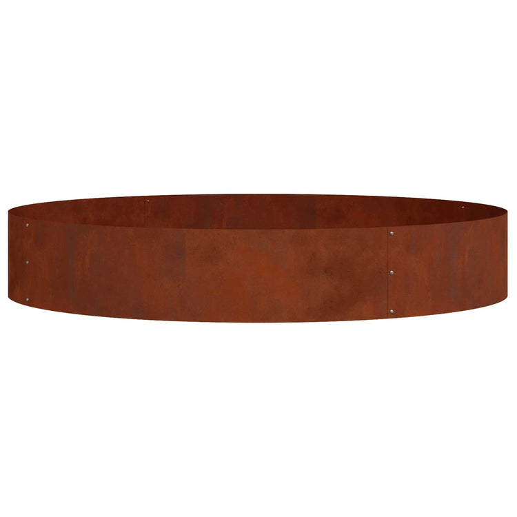 Vidaxl Pflanzenring braun 120 x 120 x 20 cm Cortenstahl