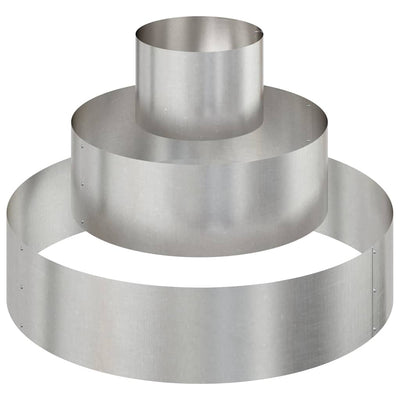 VidaXL Gartenblumentopf Silber 90 x 90 x 20 cm Edelstahl