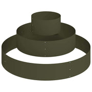 Vidaxxl Gartenblumentopf olivgrün 120 x 120 x 20 cm kaltgewalzter Stahl - afbeelding 2