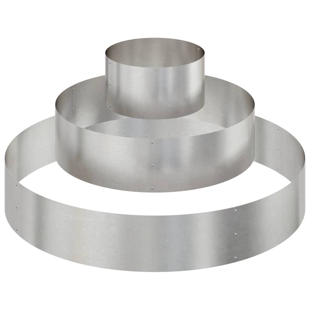 Vidaxx Gartenblumentopf Silber 120 x 120 x 20 cm Edelstahl