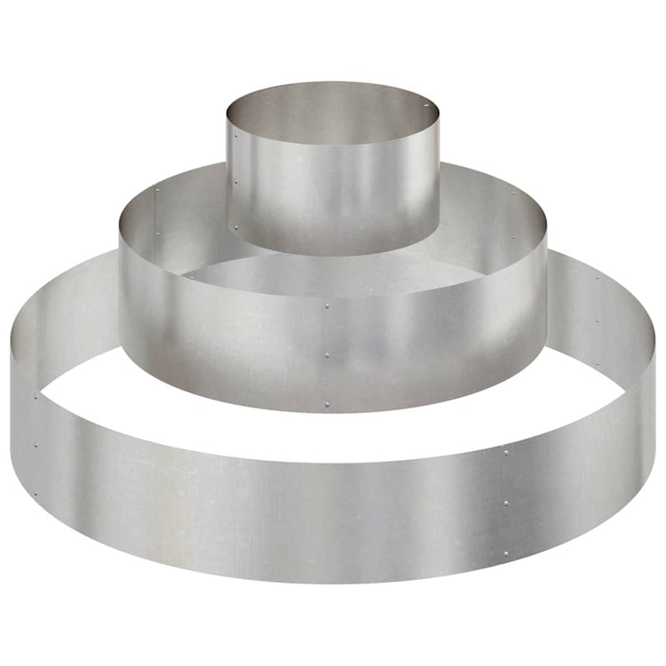 Vidaxx Gartenblumentopf Silber 120 x 120 x 20 cm Edelstahl