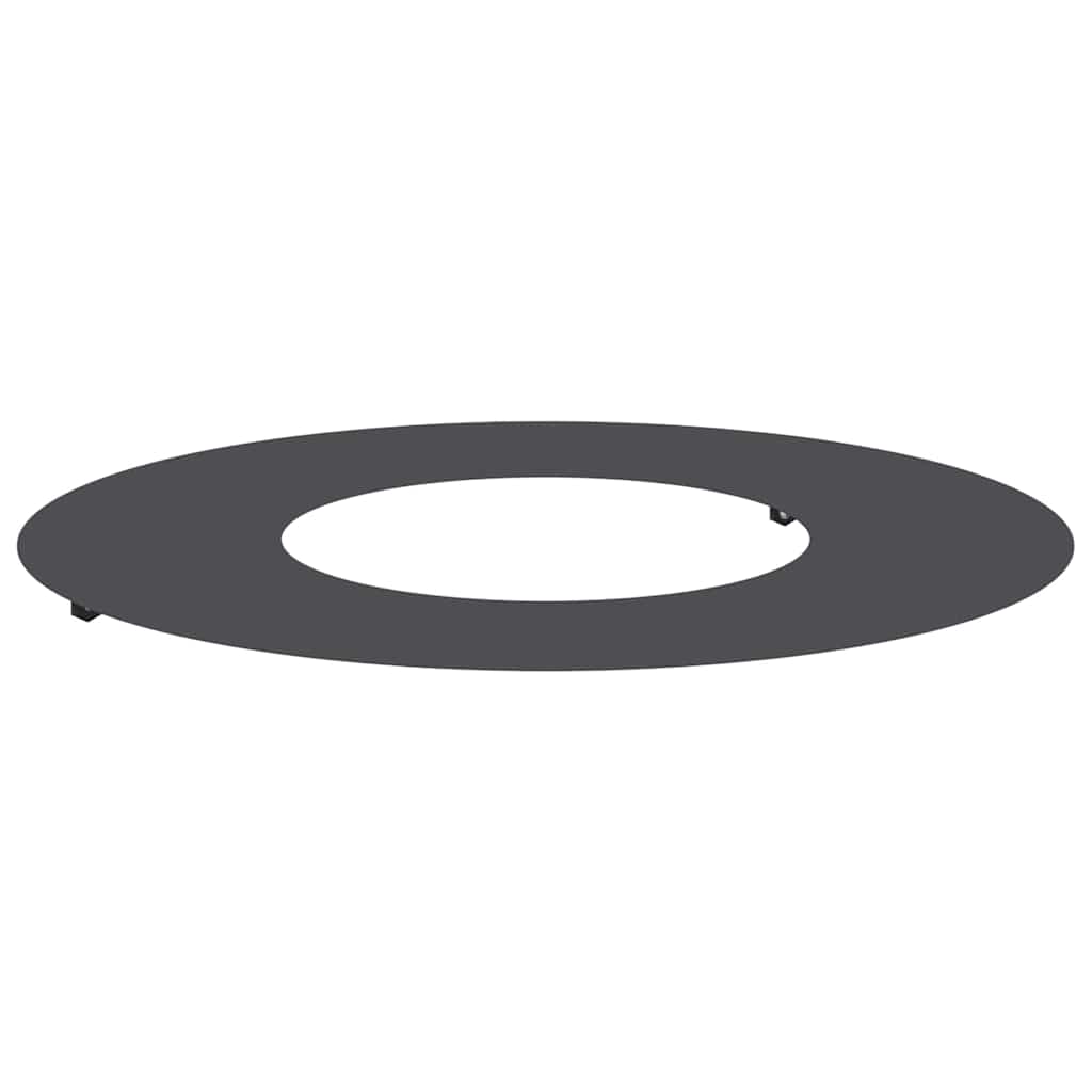 VidaXL passend für flachen Baumring schwarz ø30 60 cm Stahl