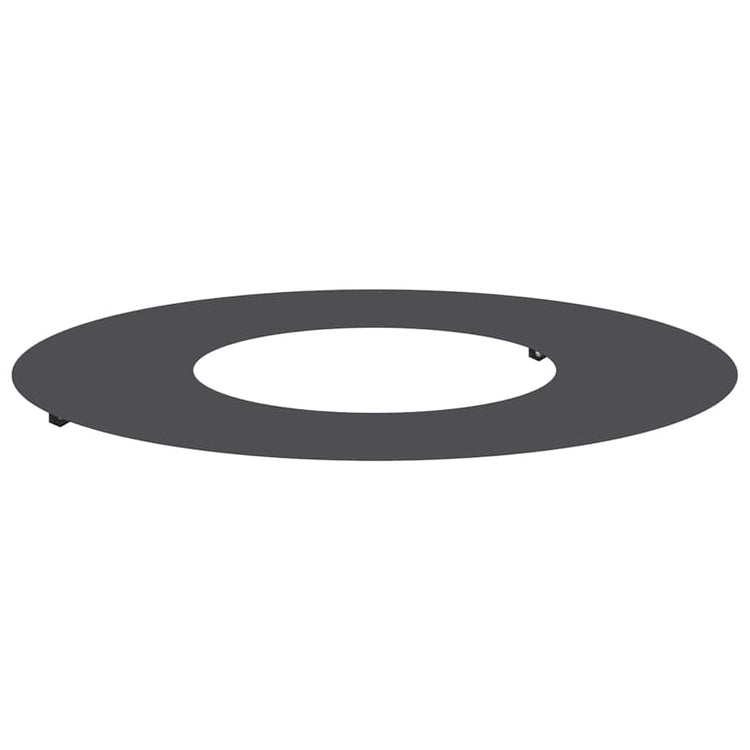 VidaXL passend für flachen Baumring schwarz ø30 60 cm Stahl