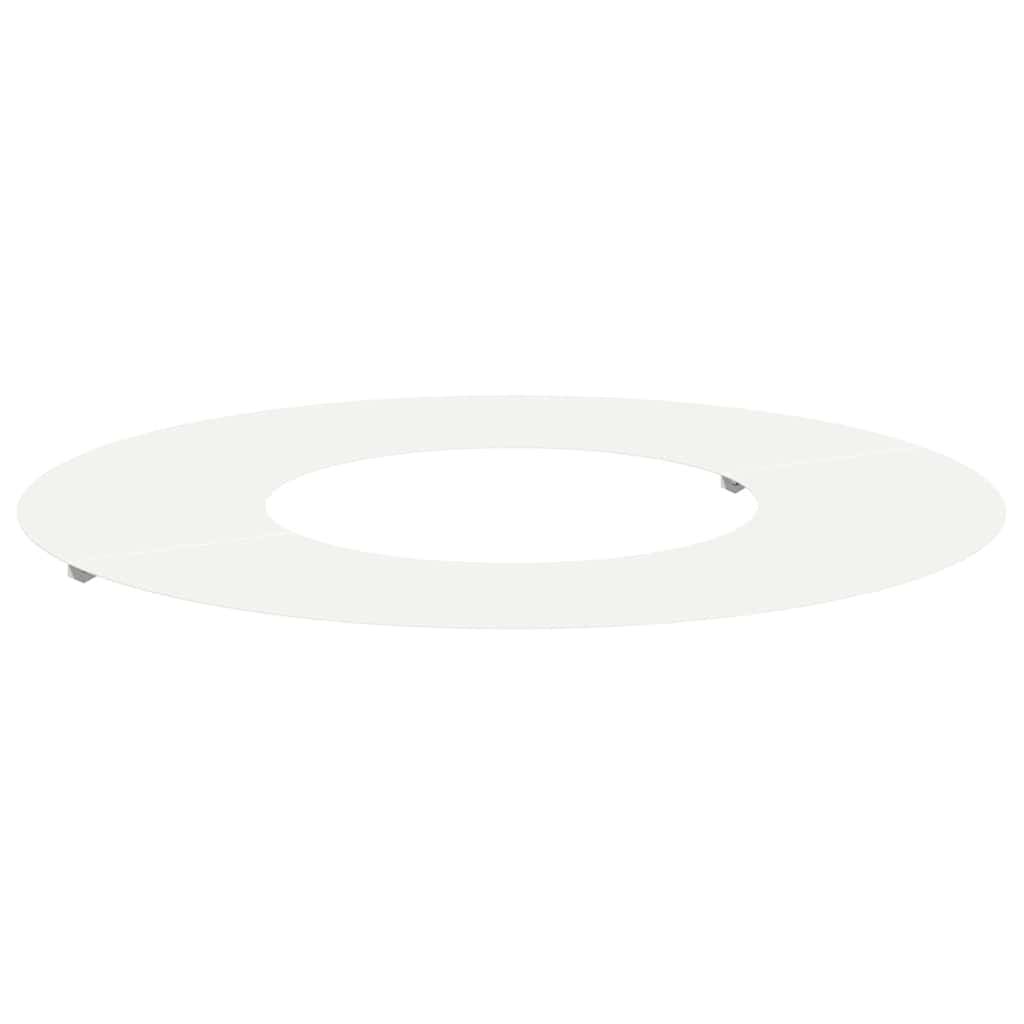 VidaXL passend für flachen Baumring weiß ø30 60 cm Stahl