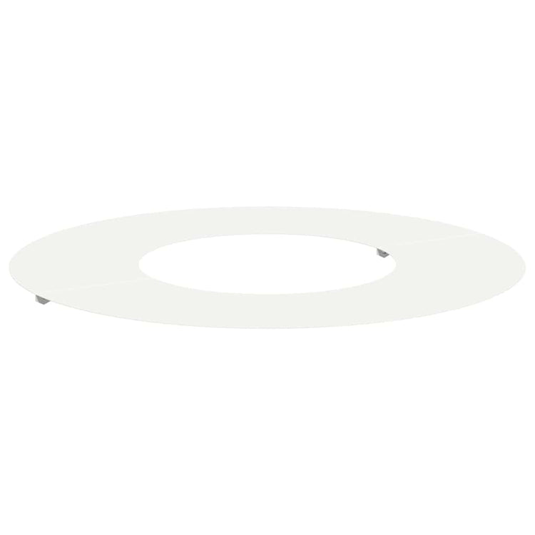 VidaXL passend für flachen Baumring weiß ø30 60 cm Stahl