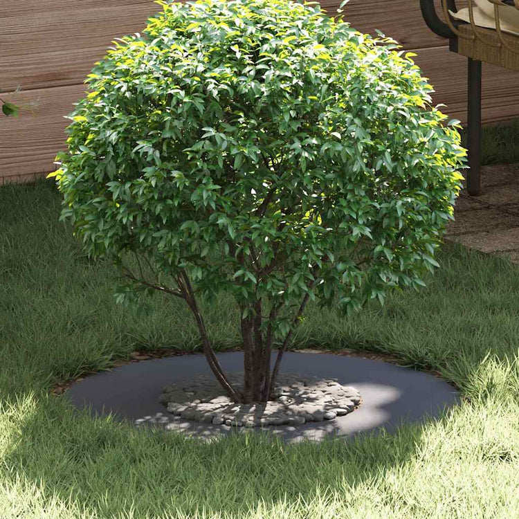 VidaXL passend für flache Baumringe 5 Stk. Anthrazit ø30 60 cm Stahl