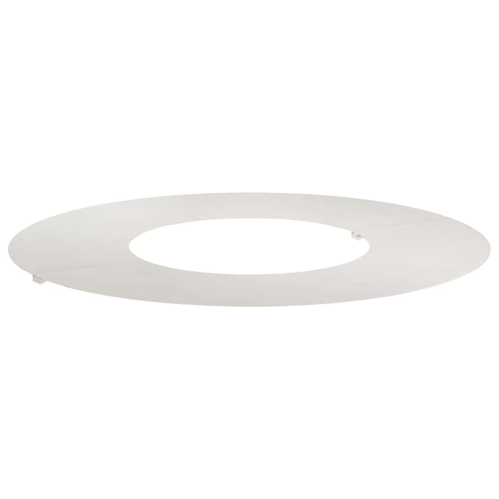 VidaXL passend für flachen Baumring Silber ø30 60 cm Edelstahl
