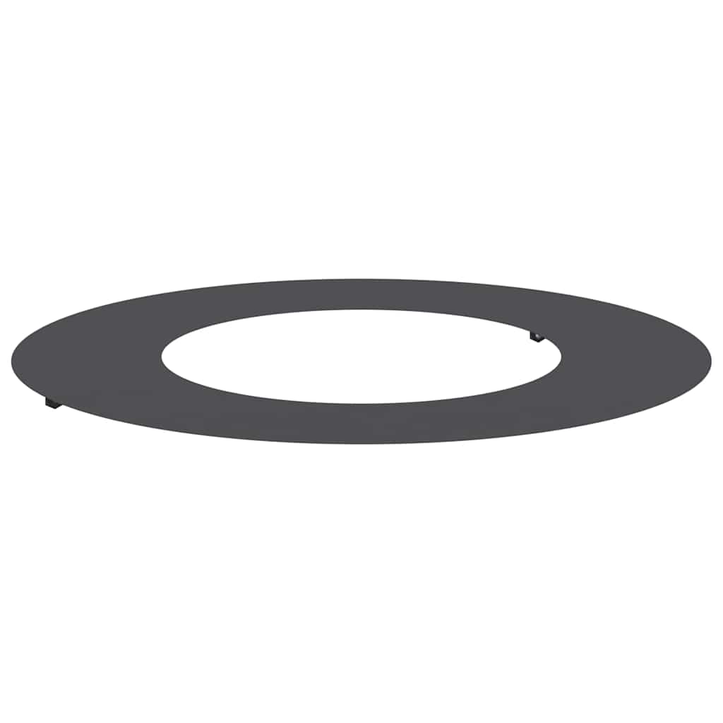 VidaXL passend für flachen Baumring schwarz ø40 70 cm Stahl