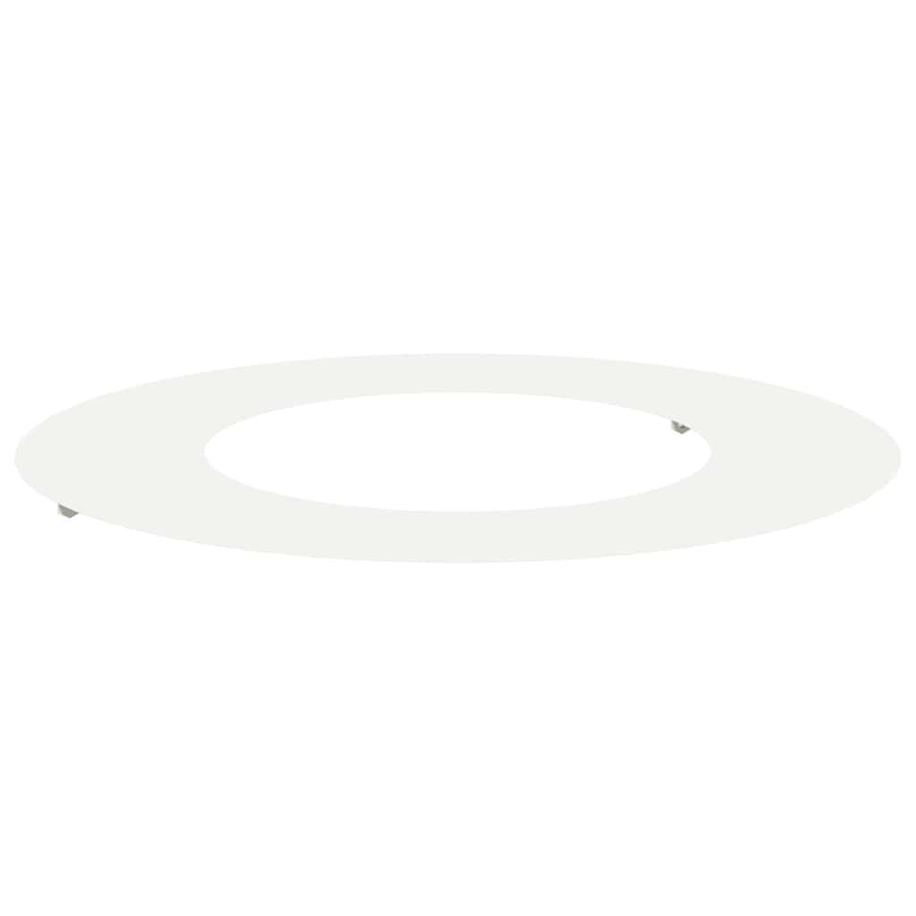 VidaXL passend für flachen Baumring weiß ø40 70 cm Stahl