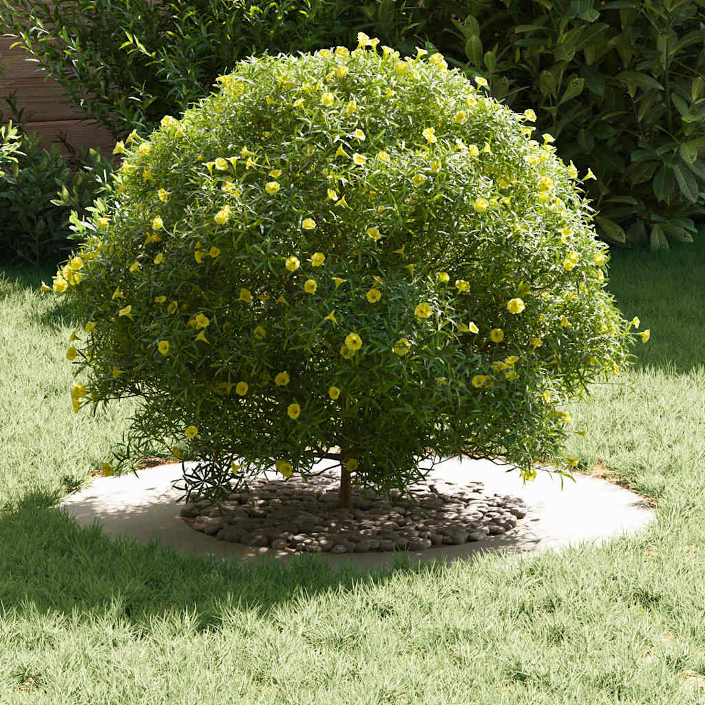 VidaXL passend für flache Baumringe 5 Stück weiß ø40 70 cm Stahl