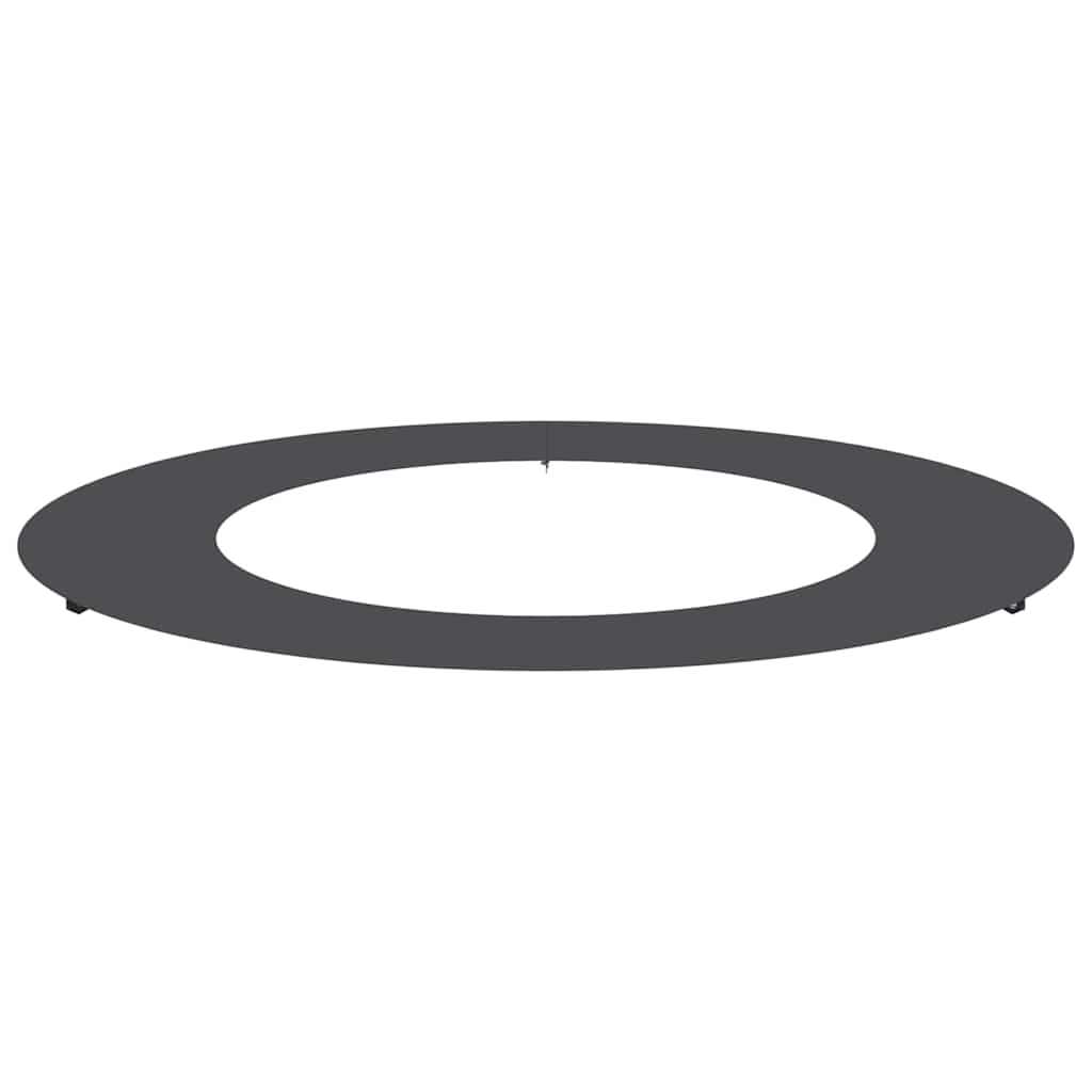 VidaXL passend für flachen Baumring schwarz ø50 80 cm Stahl