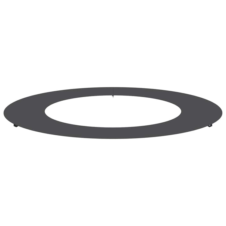 VidaXL passend für flachen Baumring schwarz ø50 80 cm Stahl