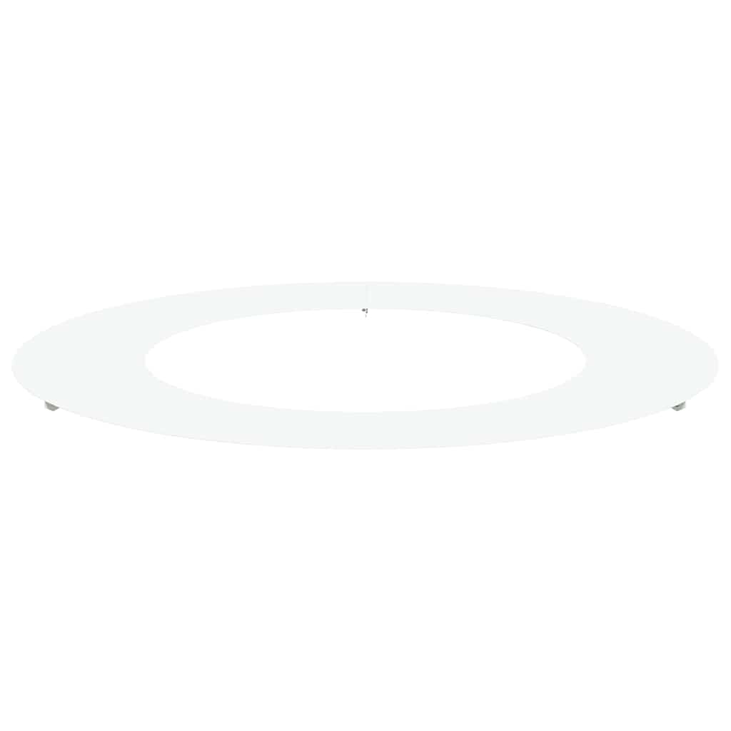 VidaXL passend für flachen Baumring weiß ø50 80 cm Stahl