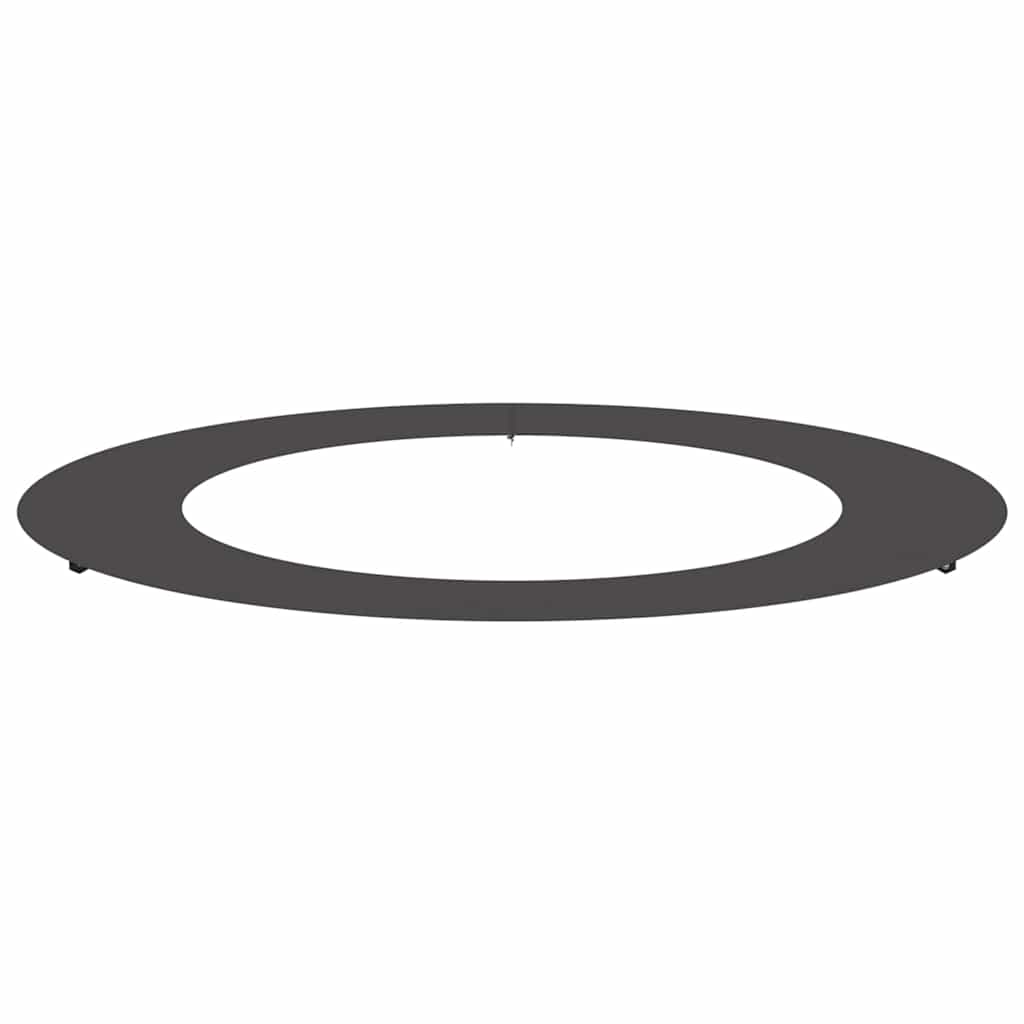 VidaXL passend für flachen Baumring schwarz ø60 90 cm Stahl