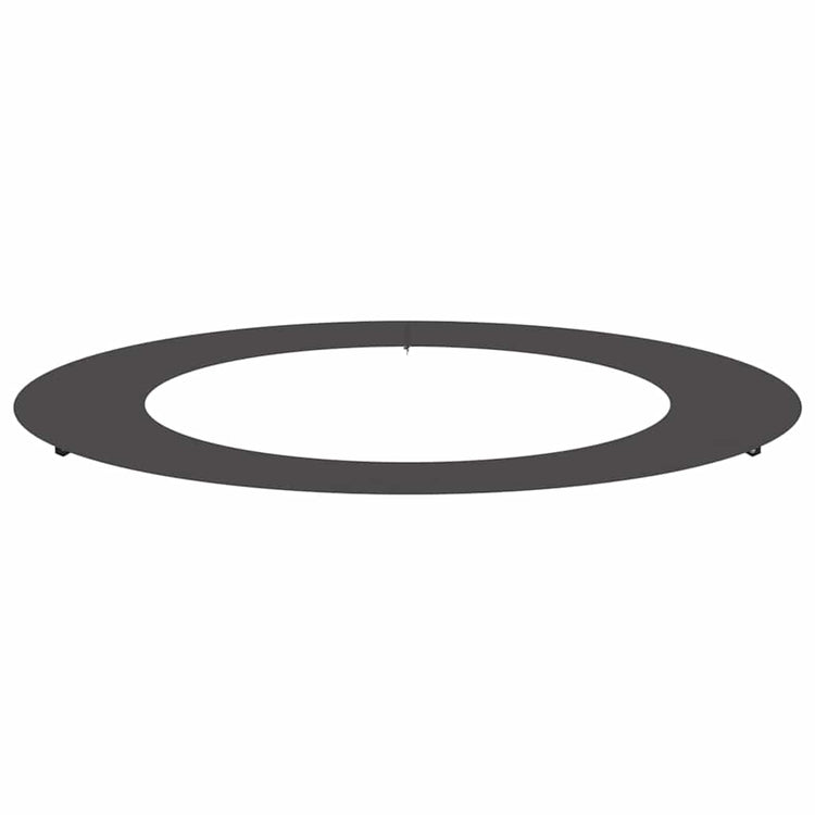 VidaXL passend für flachen Baumring schwarz ø60 90 cm Stahl