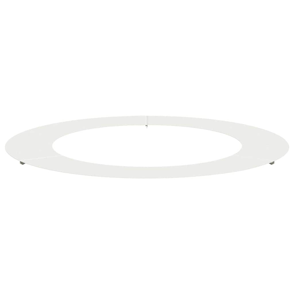 VidaXL passend für flachen Baumring weiß ø60 90 cm Stahl