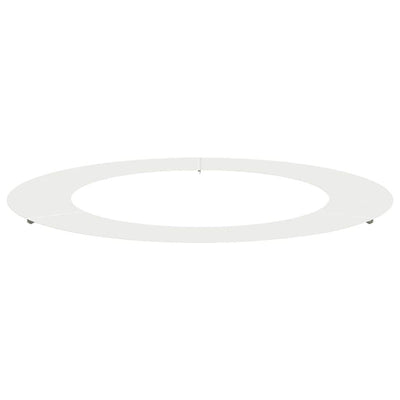 VidaXL passend für flachen Baumring weiß ø60 90 cm Stahl