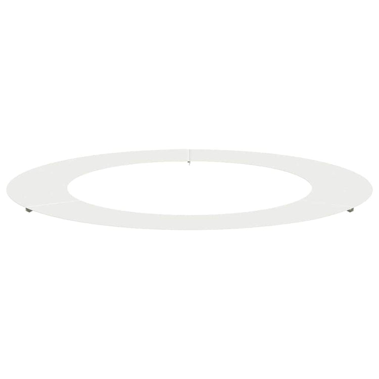 VidaXL passend für flachen Baumring weiß ø60 90 cm Stahl