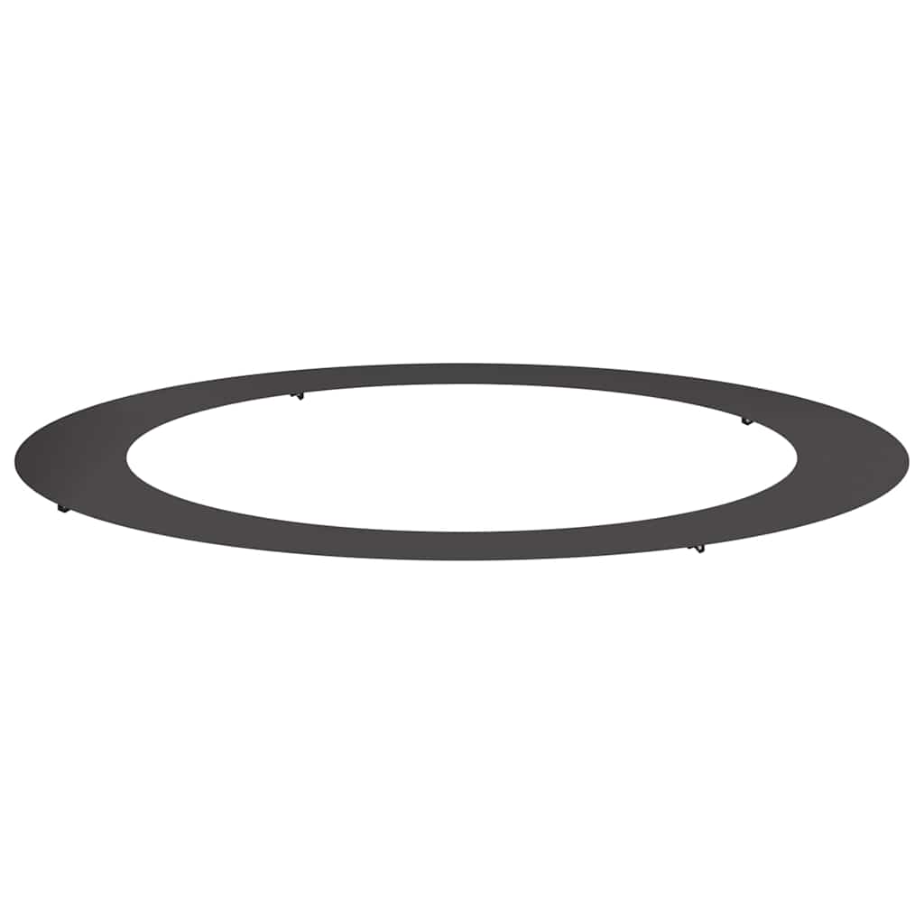 VidaXL passend für flachen Baumring schwarz ø90 120 cm Stahl