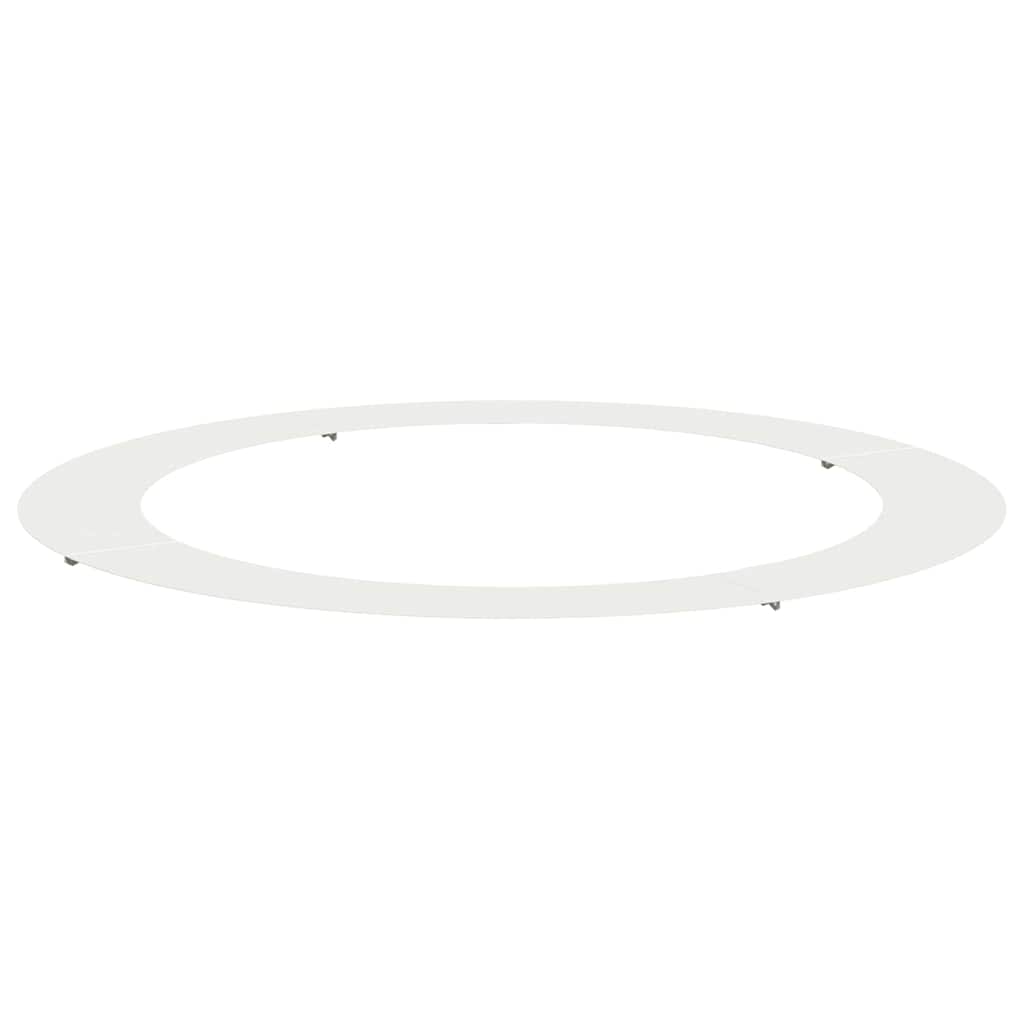 VidaXL passend für flachen Baumring weiß ø90 120 cm Stahl