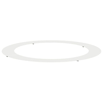 VidaXL passend für flachen Baumring weiß ø90 120 cm Stahl