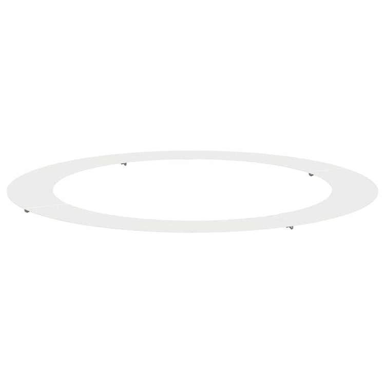 VidaXL passend für flachen Baumring weiß ø90 120 cm Stahl