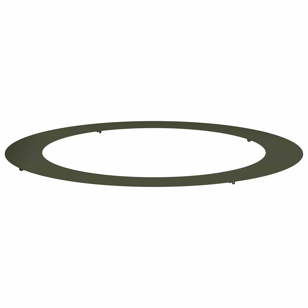 VidaXL passend für flachen Baumring olivgrün ø90 120 cm Stahl