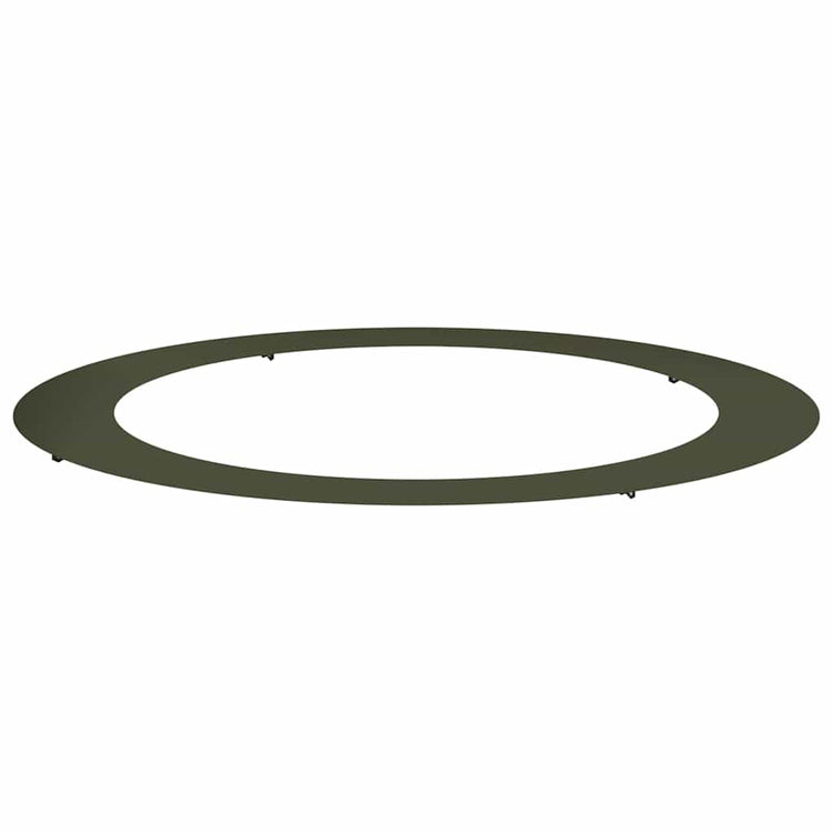 VidaXL passend für flachen Baumring olivgrün ø90 120 cm Stahl