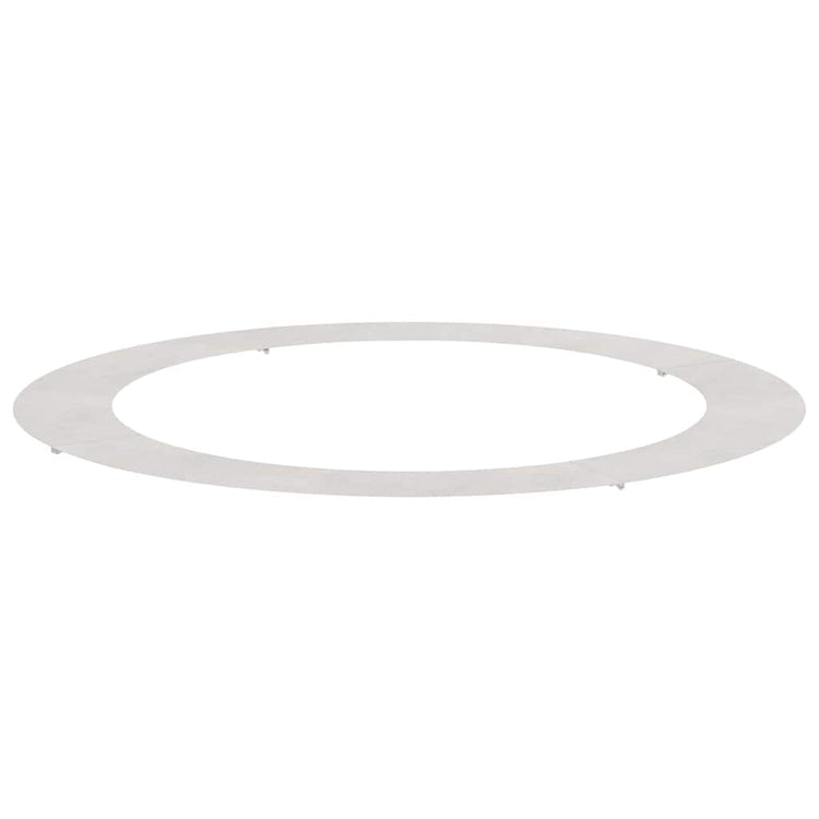 VidaXL passend für Flachbaumring Silber ø90 120 cm Edelstahl