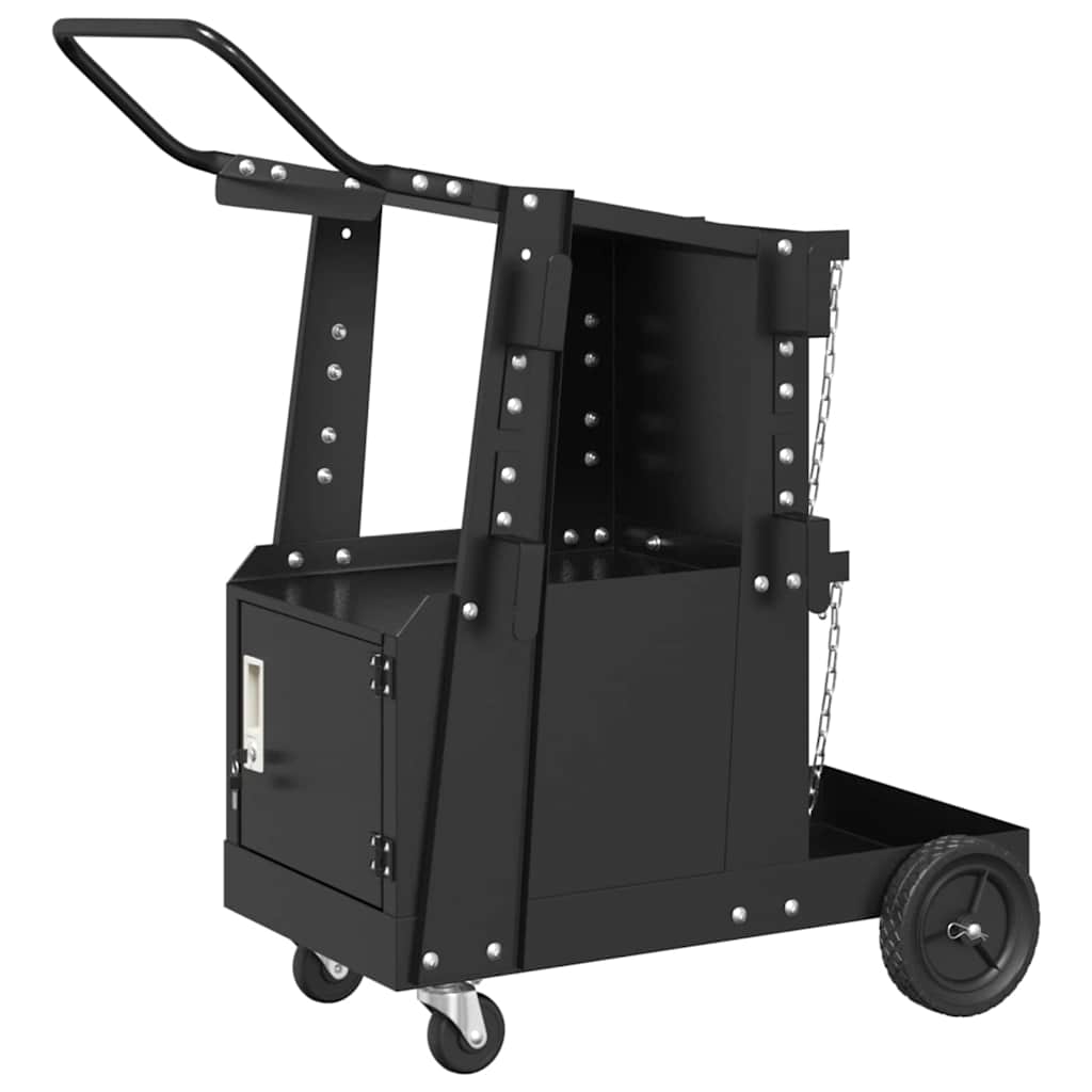 Vidaxx Schweißwagen schwarz 91 x 47 x 96 cm Stahl