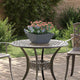 Vidaxl Gartenblumentopf Anthrazit 35 x 35 x 15 cm kaltgewalzter Stahl