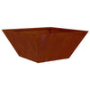 Vidaxl Gartenblumentopf rostig 35 x 35 x 15 cm Cortenstahl