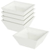 Vidaxxl Gartenblumentopf 5 Stück weiß 40 x 40 x 15 cm kaltgewalzter Stahl