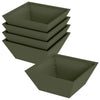 VidaXL Gartenblumentopf 5 Stück olivgrün 40 x 40 x 15 cm