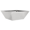 VidaXL Gartenblumentopf Silber 40 x 40 x 15 cm Edelstahl