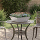 VidaXL Gartenblumentopf Silber 50 x 50 x 15 cm Edelstahl