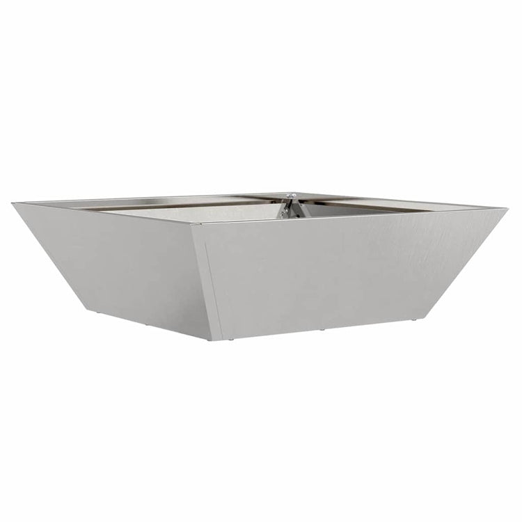 VidaXL Gartenblumentopf Silber 50 x 50 x 15 cm Edelstahl