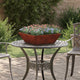 Vidaxl Gartenblumentopf rostig 50 x 50 x 15 cm Cortenstahl