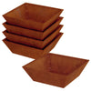 Vidaxl Gartenblumentopf 5 Stück rostig 50 x 50 x 15 cm Cortenstahl