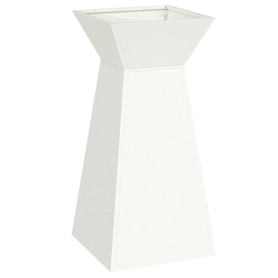 VidaXL Säulenpflanzgefäß weiß 35 x 35 x 73 cm