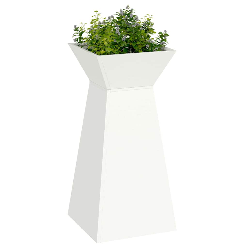 VidaXL Säulenpflanzgefäß weiß 35 x 35 x 73 cm
