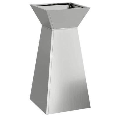 VidaXL Säulenpflanzgefäß Silber 35 x 35 x 73 cm