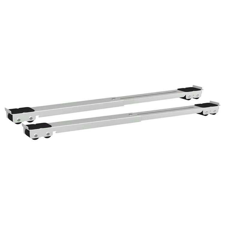 VidaXL Waschmaschinensockel 2 Stk. Silber 72 x 5 x 4,5 cm Edelstahl