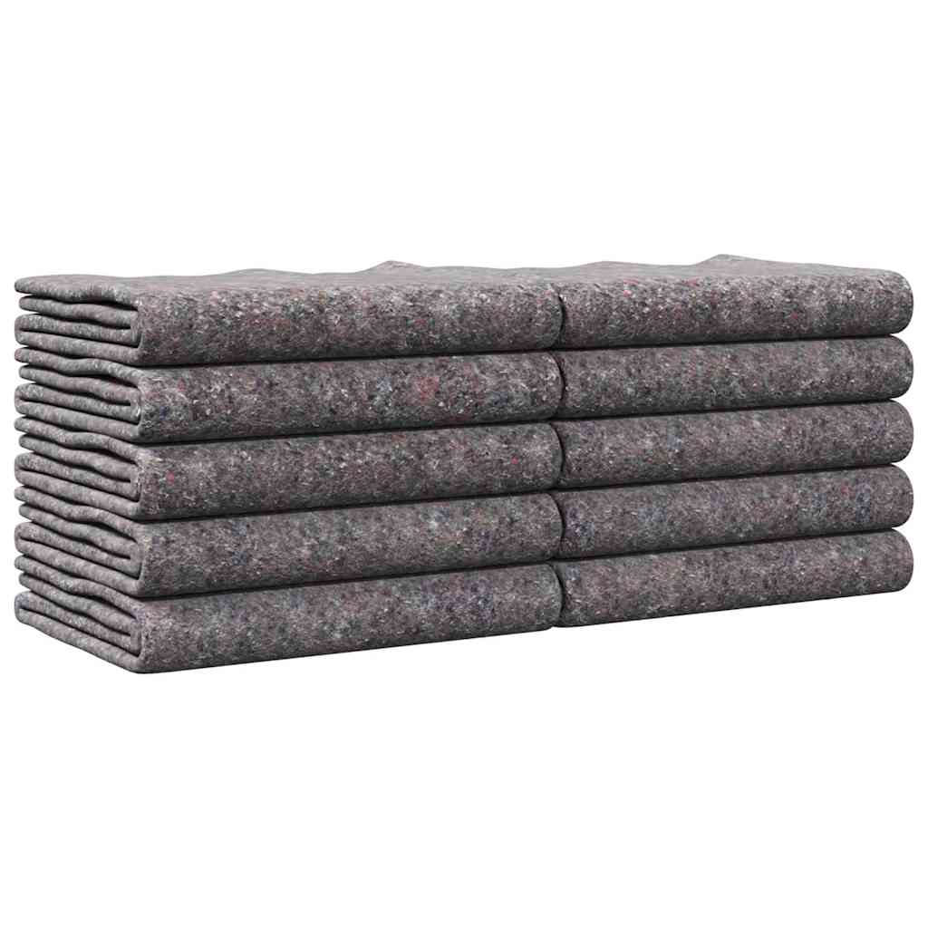 Vidaxx Umzugsdecken 10 Stück grau 150 x 200 cm Stoff