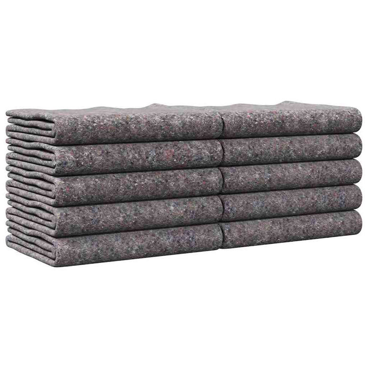Vidaxx Umzugsdecken 10 Stück grau 150 x 200 cm Stoff