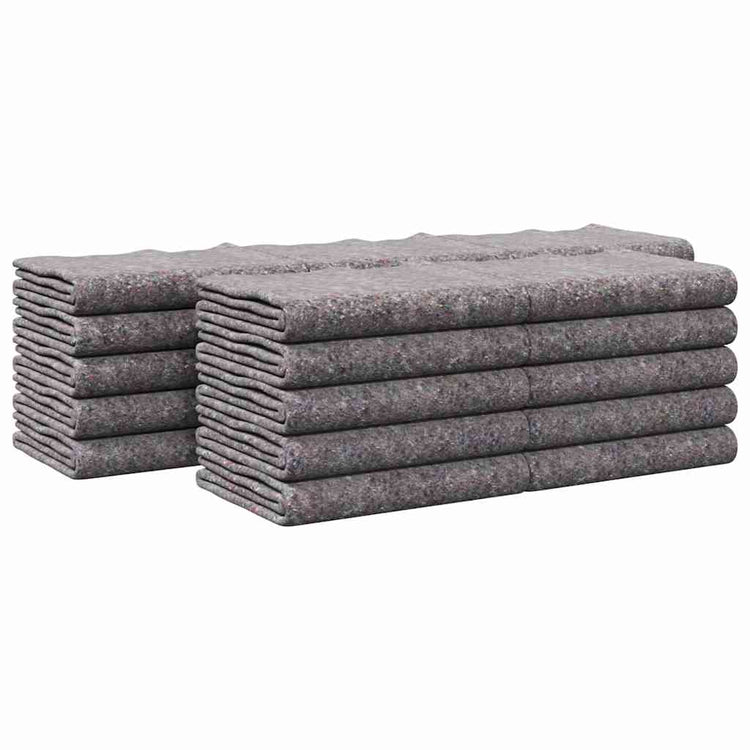 Vidaxx Umzugsdecken 25 Stück grau 150 x 200 cm Stoff