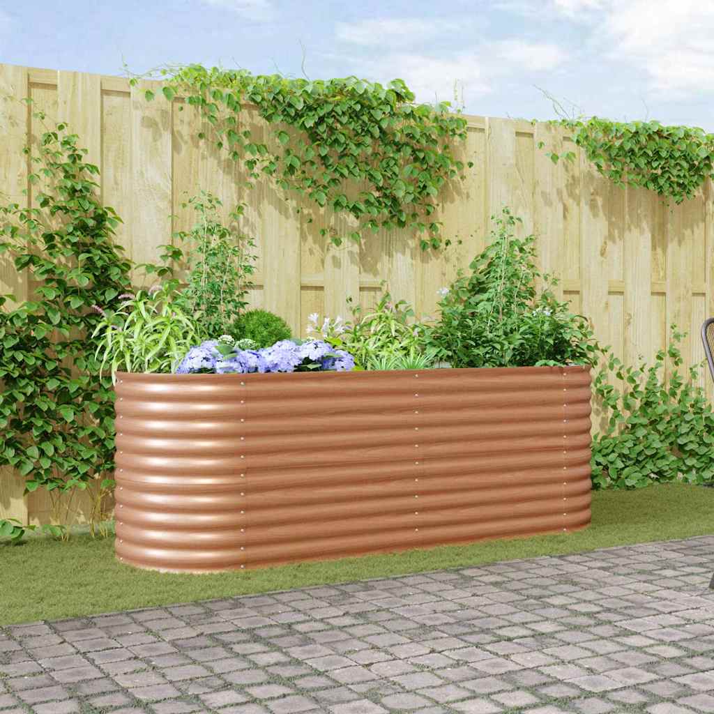 Vidaxx Hochbeet braun 240 x 80 x 81 cm Stahl